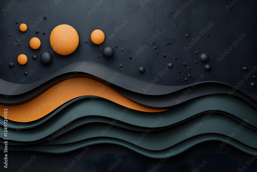 Poster fluid rainfall pattern visualization of dynamic topographic landscape data art generative weather da