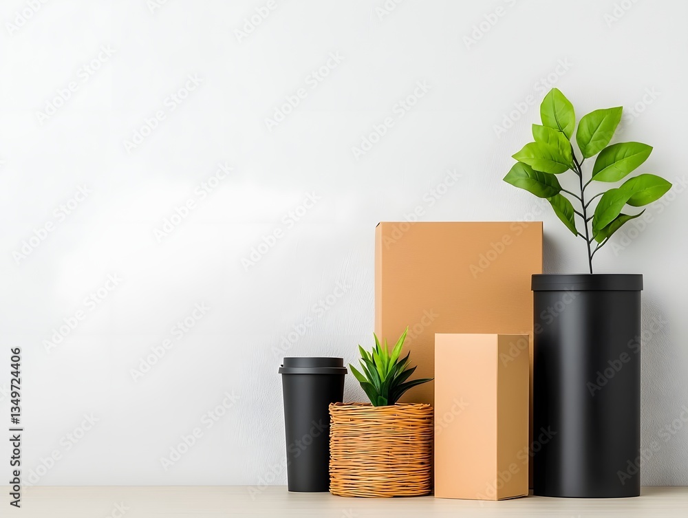 Poster functional and visually appealing home organization solution with diverse assortment of storage boxe