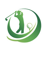 logo with golf theme, suitable for your company logo.
