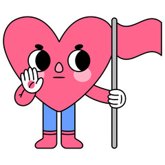 heart character flag