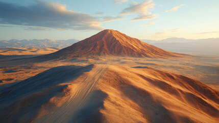Naklejka premium Majestic mountain landscape with a stunning sky background filled with animated transitions and vibrant clouds at dusk.