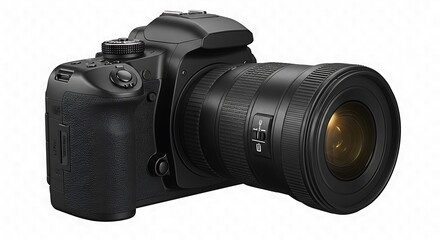 Black DSLR Camera Stock Photo