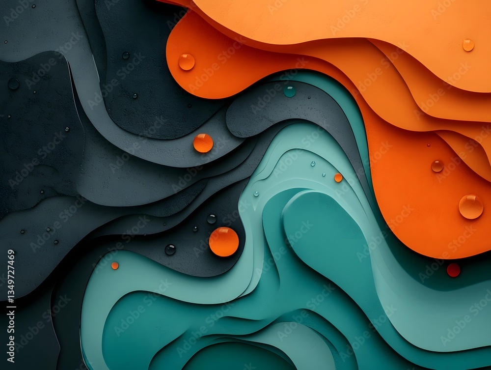 Poster hypnotic precipitation pattern map an abstract terrain visualization with vivid gradient effects ref