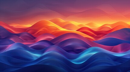 Abstract Colorful Waves