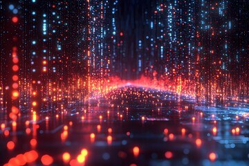 Futuristic Data Science and Technology Abstract Background