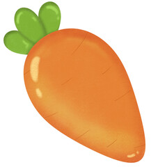 vector illustration of a carrot.