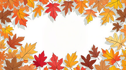 Autumn colored fall  maple  leaves background.
