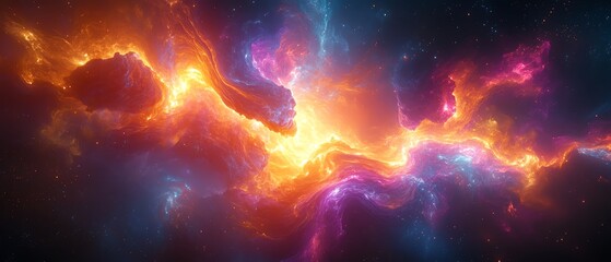 Naklejka premium A stunning digital abstract tunnel