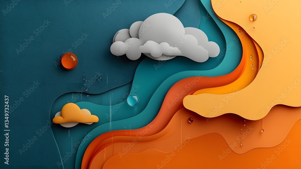 Poster mesmerizing rainfall pattern map depicting a fluid topographic terrain with an abstract visualizatio