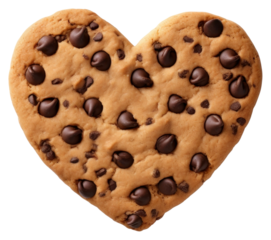 PNG Chocolate chips cookie sweets heart confectionery.