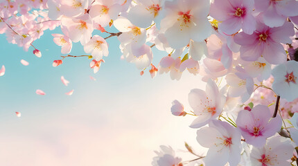 Gorgeous pink flower greeting card and background.