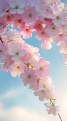 Gorgeous pink flower greeting card and background.