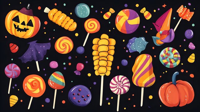 Professional Halloween Holiday Posters, Templates, and Invitations Set