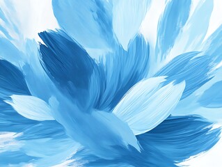 Abstract Blue Paint Strokes Texture.
