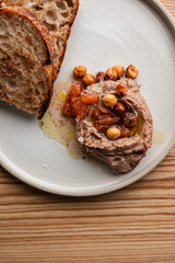 Rustic Pâté with Toasted Sourdough, Caramelized Hazelnuts, and Fruit Chutney

