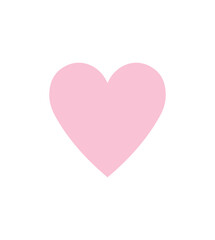 Pink Heart Symbol of Love and Affection