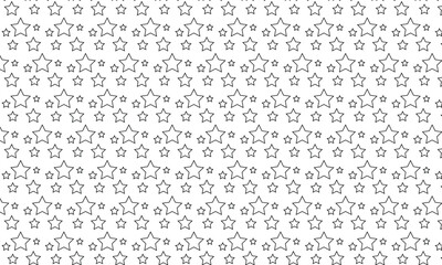 abstract trendy black outline star pattern perfect for background.