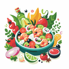 ceviche, food, seafood, gourmet, lime, fresh, meal, fish, appetizer, delicious, cuisine, citrus, peru, peruvian, restaurant, raw, cebiche, marinated, cilantro, onion, seviche, lunch, background, salad