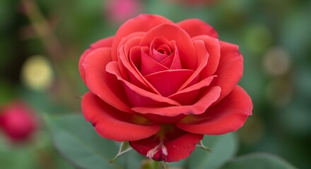 Red Rose: Dewdrops, Bloom, Nature Photography