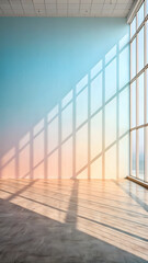 Obraz premium Soft gradient background with natural light reflec