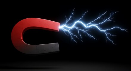 Magnet, Electricity, Energy, Power, Abstract Background