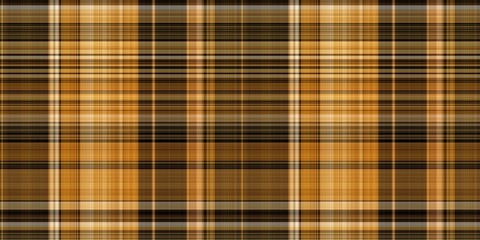 Warm fall gingham tartan check seamless border pattern. Woven classic variegated ombre check ribbon trim. Repeatable banner for washing tape and for fashion edging design.