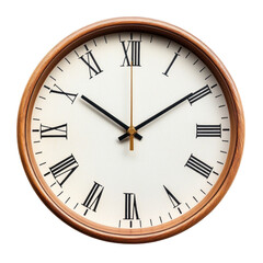 wall clock isolated on white
