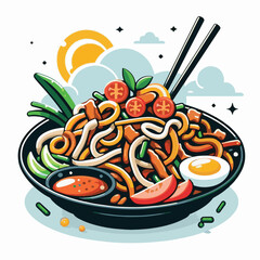 cuisine, delicious, asian, dish, food, traditional, meal, plate, malaysia, chinese, lunch, singapore, penang, dinner, tasty, char, noodles, asia, stir, shrimp, teow, sauce, gourmet, egg, hawker, kway,