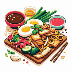 cuisine, delicious, asian, dish, food, traditional, meal, plate, malaysia, chinese, lunch, singapore, penang, dinner, tasty, char, noodles, asia, stir, shrimp, teow, sauce, gourmet, egg, hawker, kway,