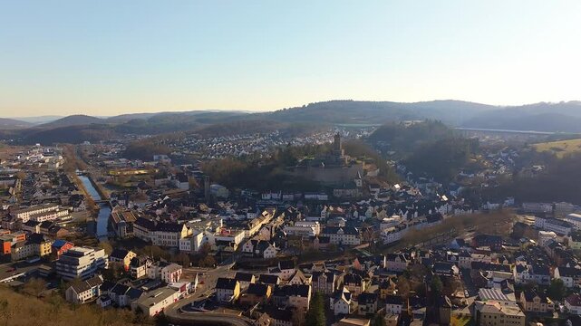 dillenburg germany in the sun 4k 25fps video
