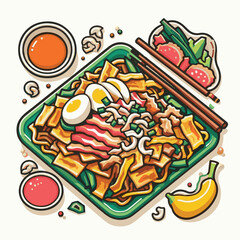 cuisine, delicious, asian, dish, food, traditional, meal, plate, malaysia, chinese, lunch, singapore, penang, dinner, tasty, char, noodles, asia, stir, shrimp, teow, sauce, gourmet, egg, hawker, kway,