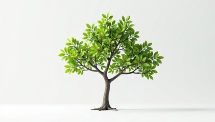 Fototapeta premium Branches of a single tree isolated on a white surface, minimalist, isolation, simple