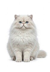 Obraz premium persian cat on white background