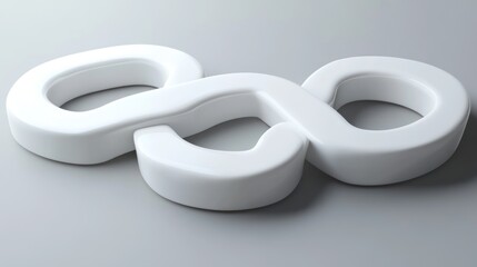 Abstract Infinity Symbol, Modern Design, Studio Shot, Use in branding, marketing