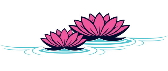 Lotus flower vector for vesak day
