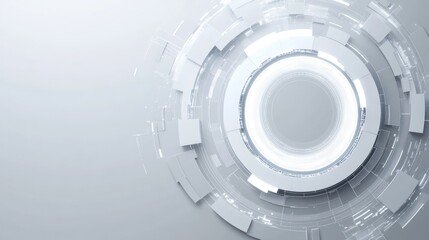 Obraz premium Abstract technology circles background. Graphic design. Possible use Digital product presentation