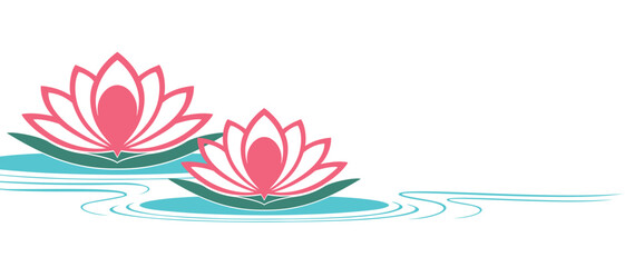 Lotus flower vector for vesak day