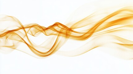 Fluid Golden Ribbons Intertwining In Vivid Motion