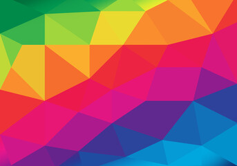 Low poly geometrical background, great as a wallpaper, design template, flyer, etc.
Shiny and colorful low poly background .