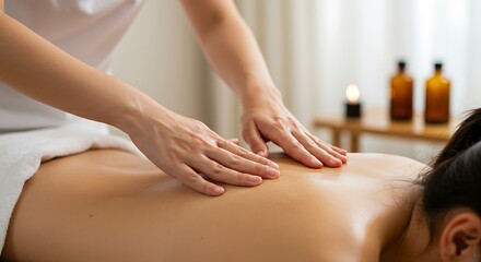 Naklejka premium woman having a massage