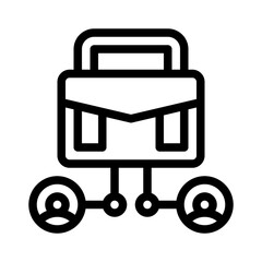 networking line icon