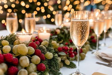 Festive Champagne Celebration