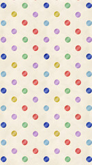 Tiny colorful dots cream background playful an
