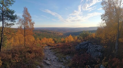 Fichtelberg, Saxony, Germany - october 22, 2020: View across the valley and OberwiesenthalFichtelberg, Saxony, Germany - october 22, 2020: View across the valley and Oberwiesenthal 