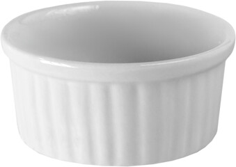 white empty ramekin, tableware