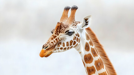 Obraz premium Close Up Giraffe Head Portrait