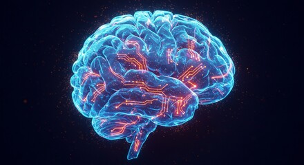 Human Brain Circuitry Neural Network and Cognitive Function Visualization