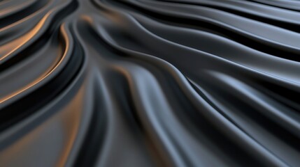 Fototapeta premium Abstract drapes of dark fabric