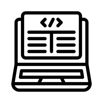 code editor line icon