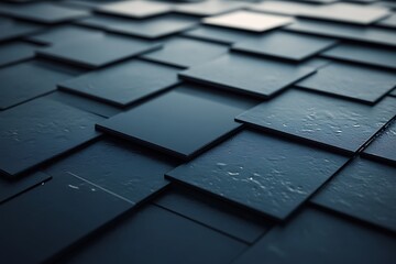 Abstract geometric pattern of overlapping squares.